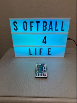 LED Lightbox Message Board with Letters and Remote