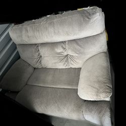 Light Grey Loveseat Recliner 