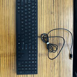 HP Keyboard with Number Pad  Wired USB connection 