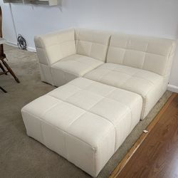 Pottery Barn Couch- Light beige 