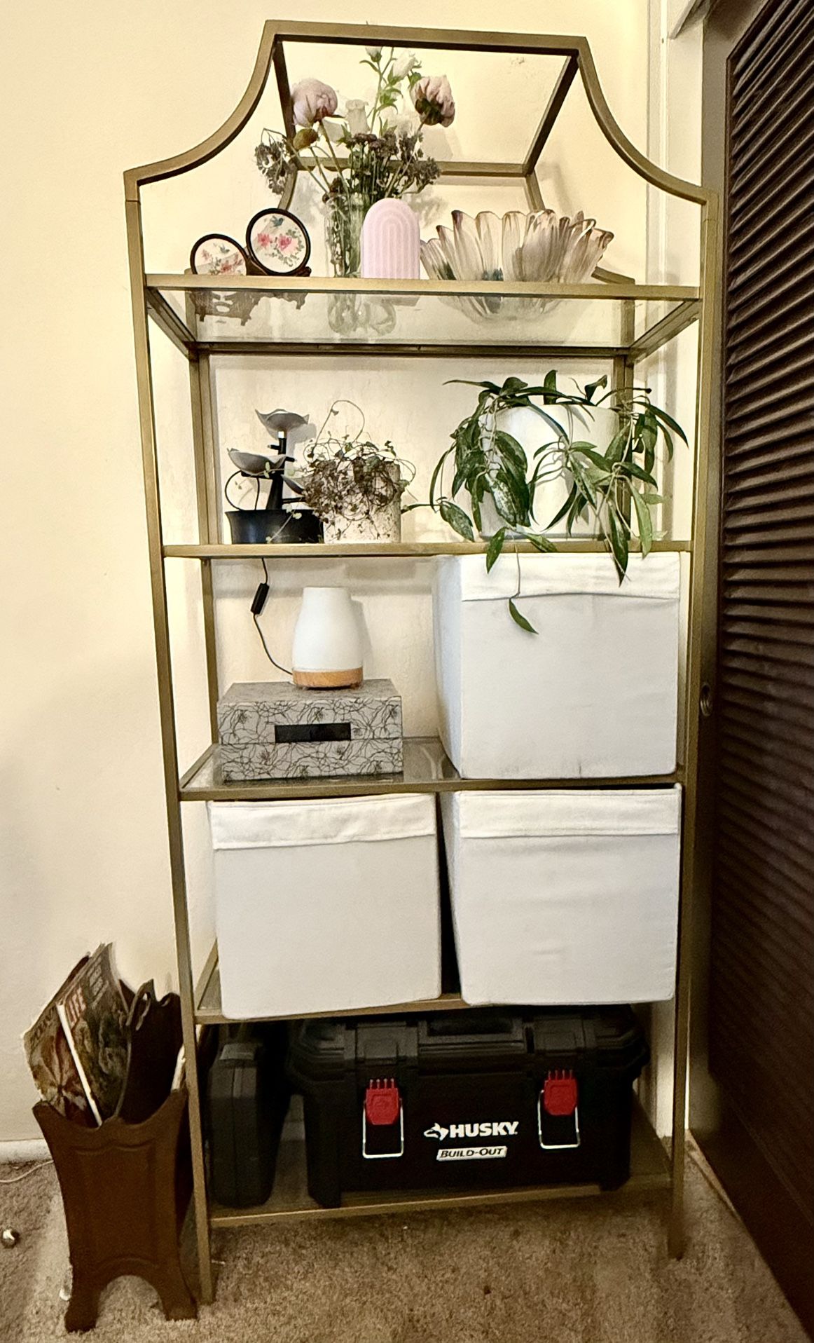 Gold Glass Shelf (2)