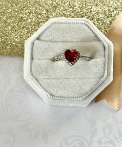 Heart Shaped Ring, Size 8
