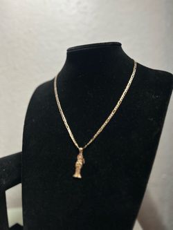 14k Santa Muerte Chain