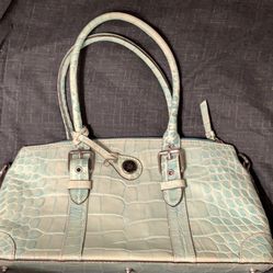 Dooney & Bourke Croc Leather Hand Bag 