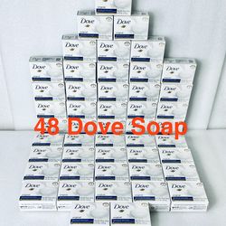 Stay Clean! Lot Of 48 New Dove Original Beauty Bar With Deep Moisture, 4.75 oz Each