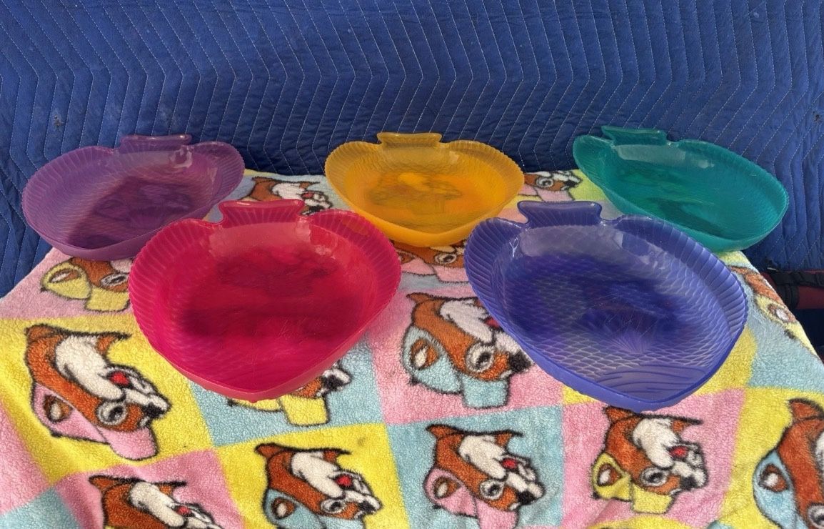 Vintage Fish Serving Trays