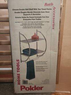 Shelf With Two Towel Racks