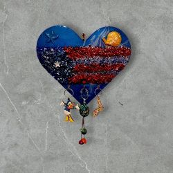 Key Holder Puerto Rico Art Work Resin 