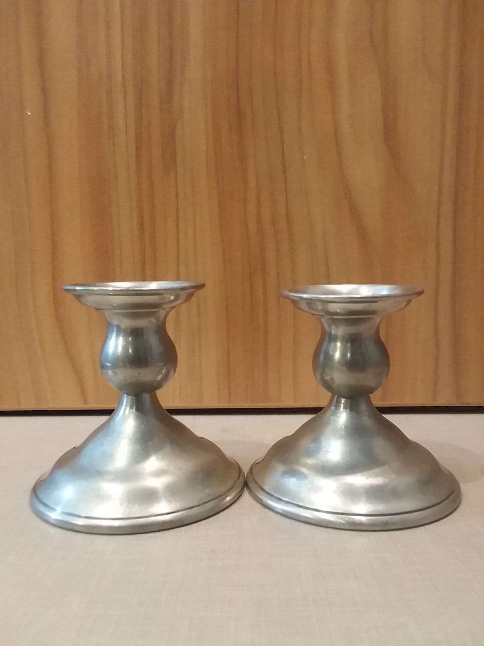 Kirk Stieff Pewter Candlestick Holders