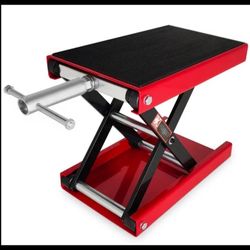 OMT Motorcycle Scissor Jack Lift 1100 lbs Wide Deck Hoist Stand for ATVs Bike