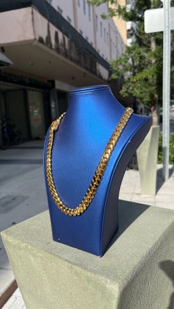 Handmade Miami Cuban Link - 12MM 20” 14K Gold Over .950 Silver