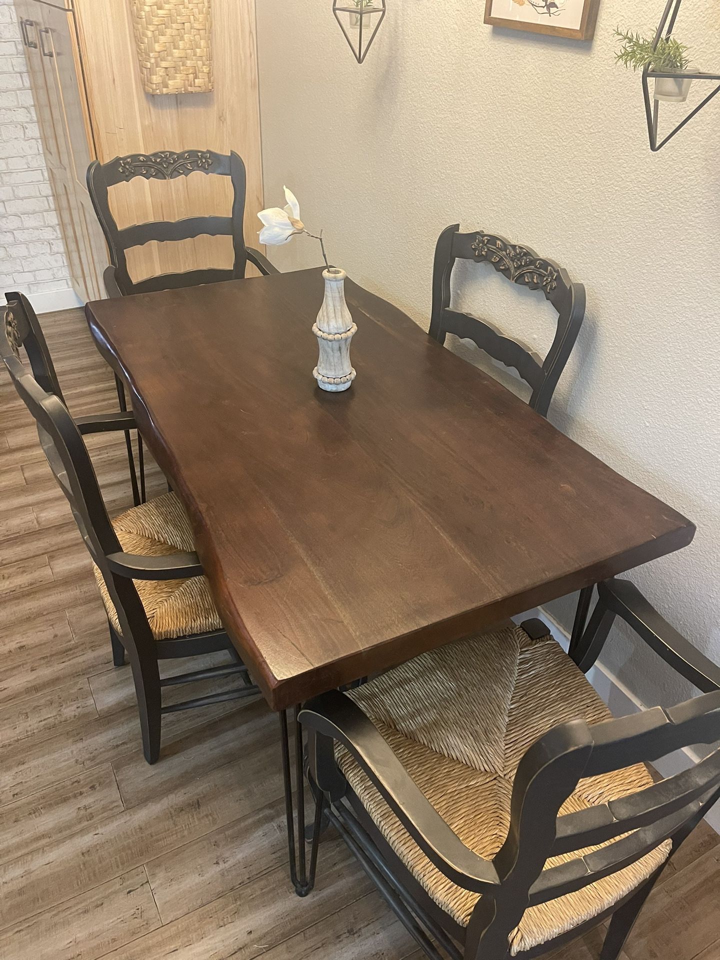 4 Solid Wood Chairs (Table SOLD)