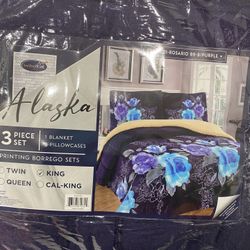 Cobijas De Borrego Súper Calientitas                    Blankets 3 Piesas Set