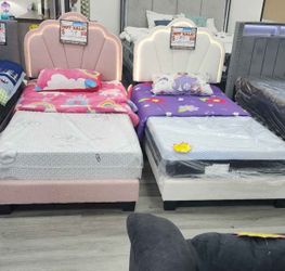 Twin bed frame led light new in box