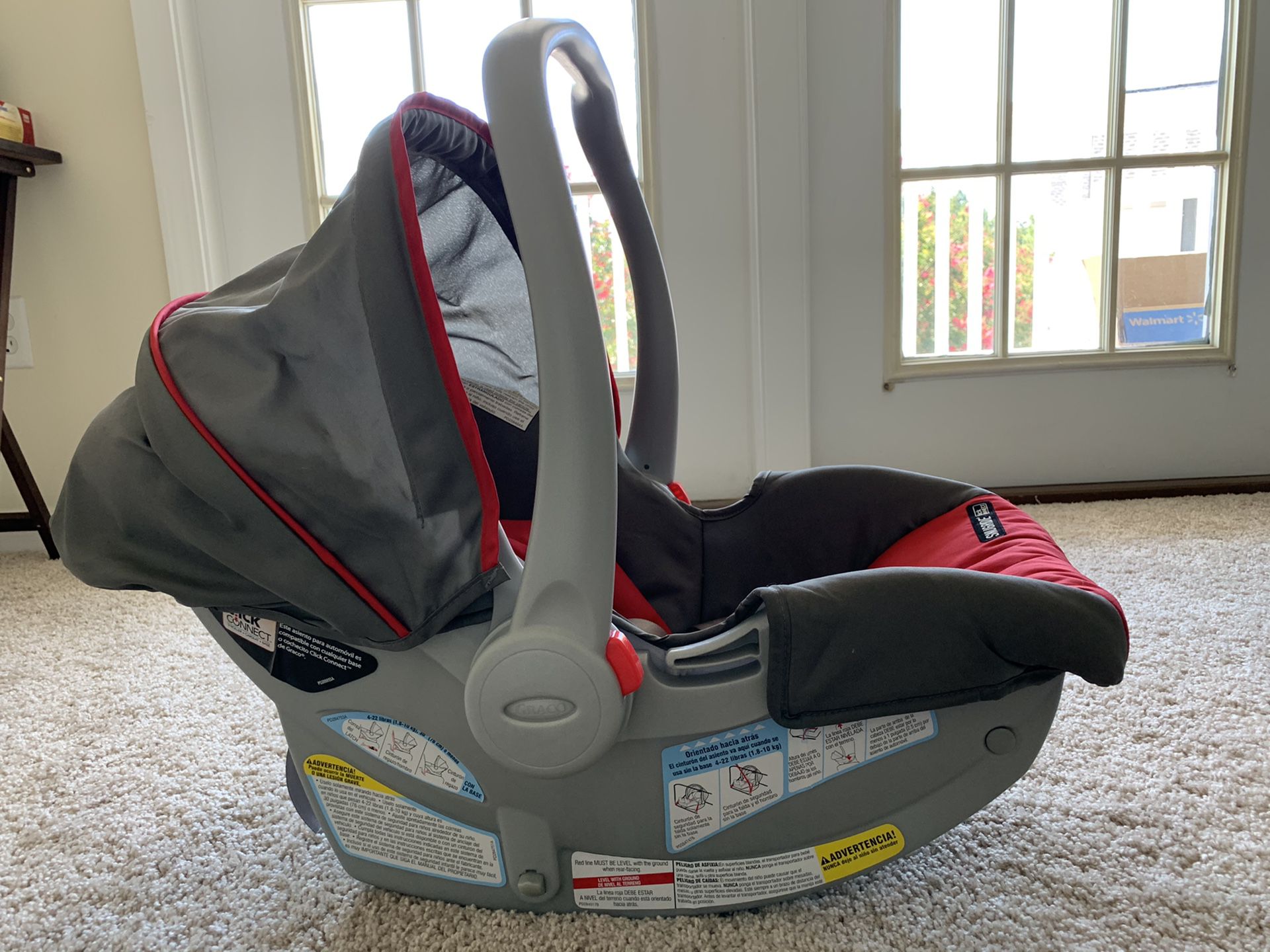 Graco SnugRide Infant Car Seat + Stroller for sale.