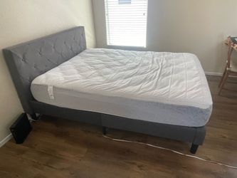 Twin bed frame and serra mattress