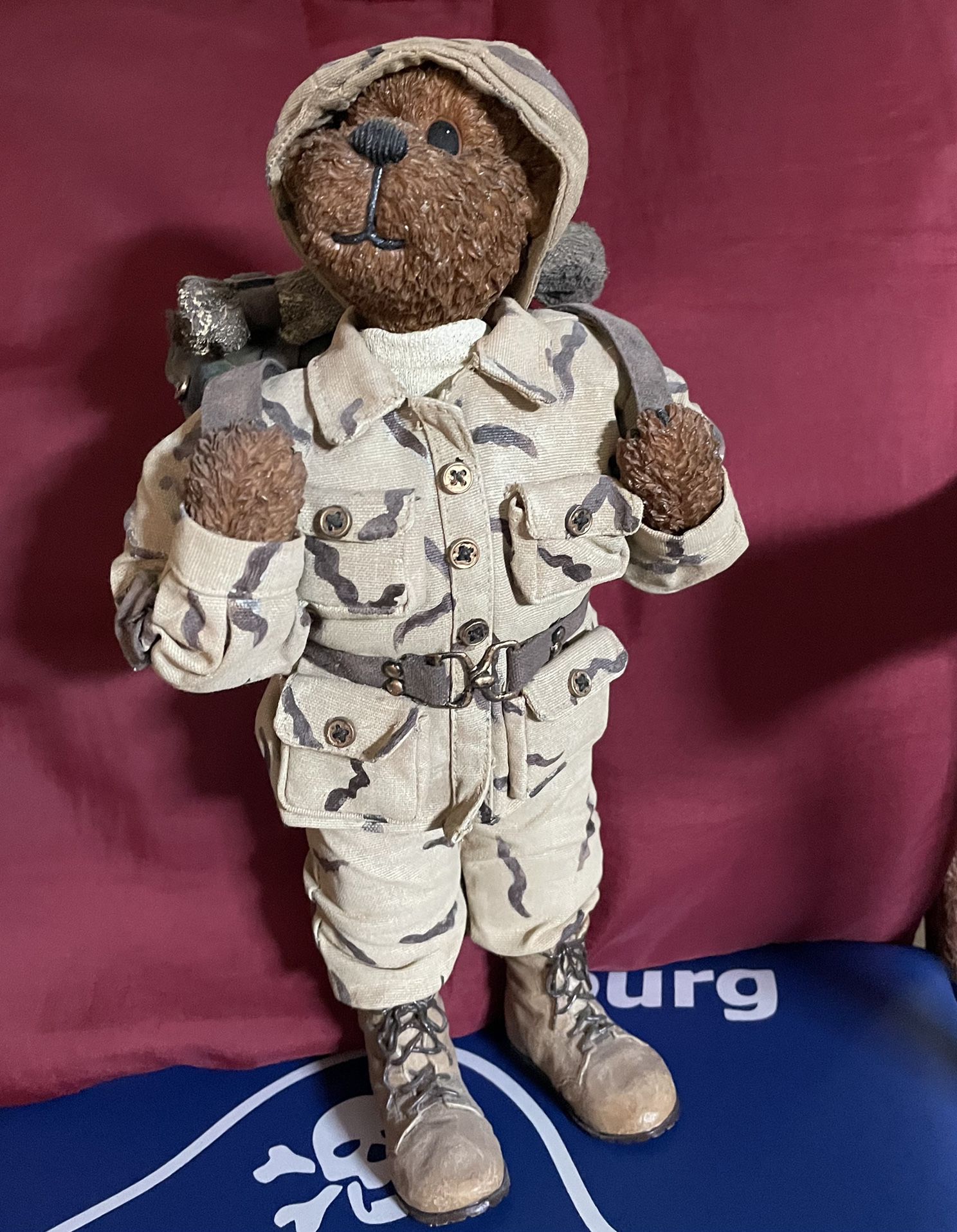 Boyd’s Bears Resin Army Figure GI Bearsley The Crumpletons