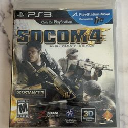 SOCOM 4: U.S. Navy Seals For Sony PlayStation 3 PS3 Video Game 