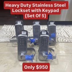 Heavy Duty Stainless Steel Lockset With Keypad (Set Of 5) 