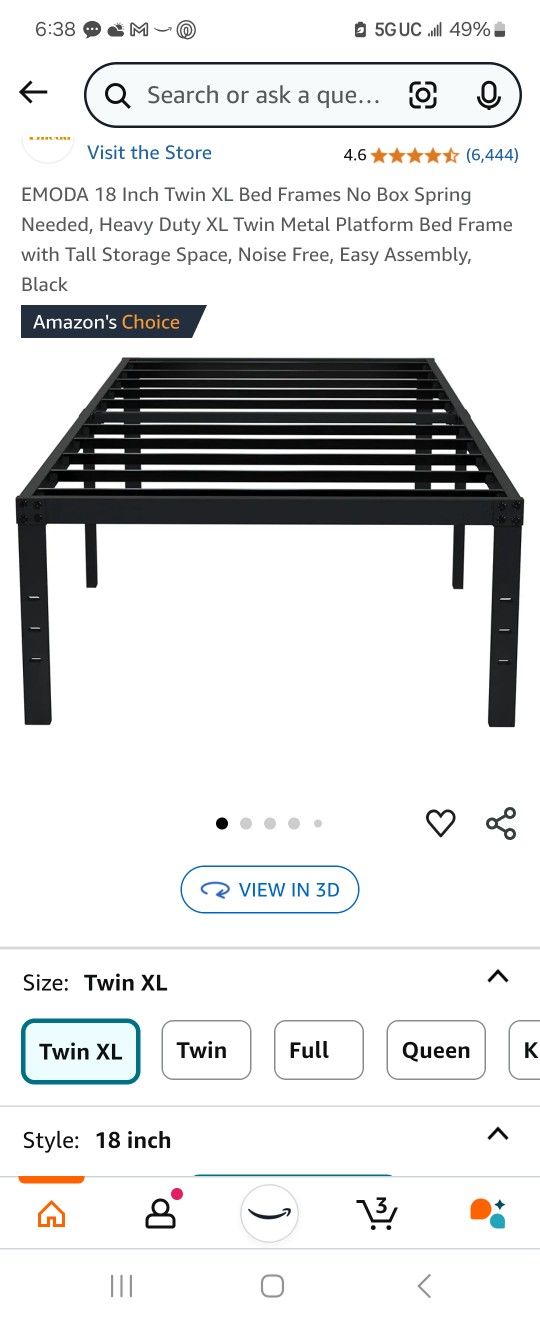 Platform Bed Frame Twin/xl