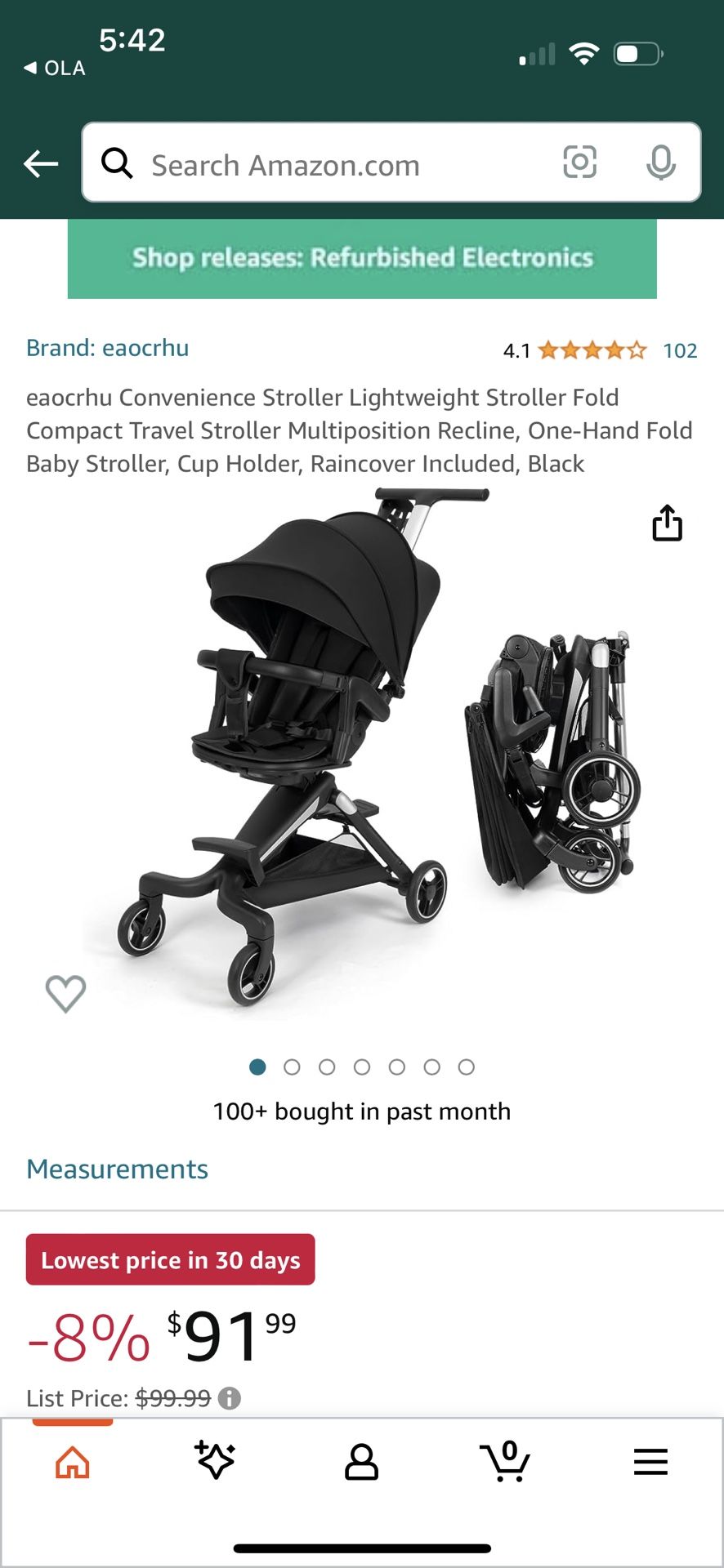 New In Box Baby Stroller