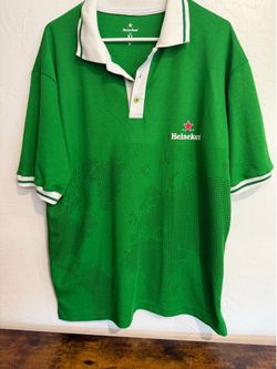 Rare Promo Heineken Soccer Fútbol Jersey Polo Shirt XL #18 Green