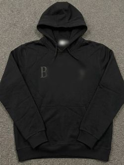 Black Pullover Hoodie with B Logo