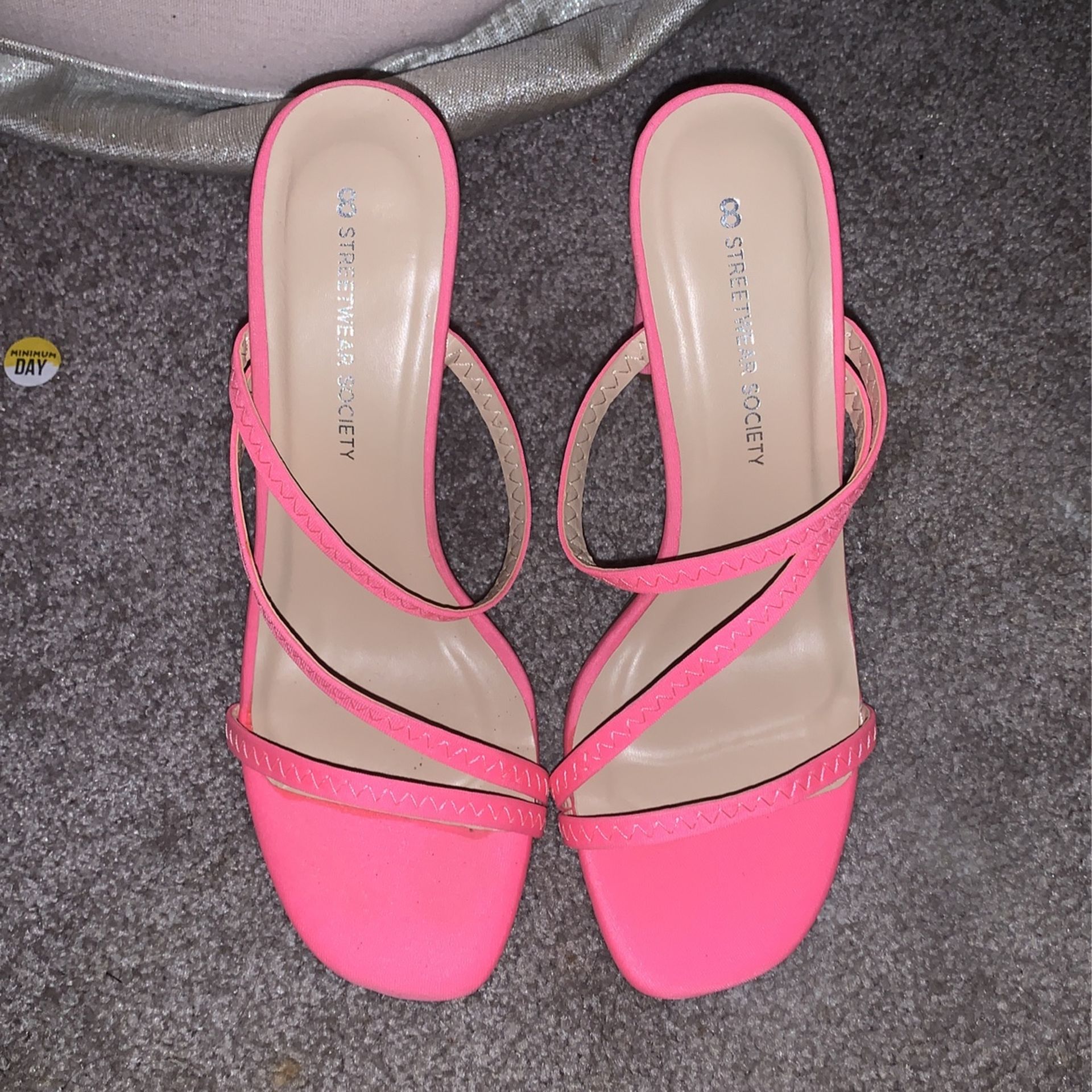 Pink Streetwear Society Heels