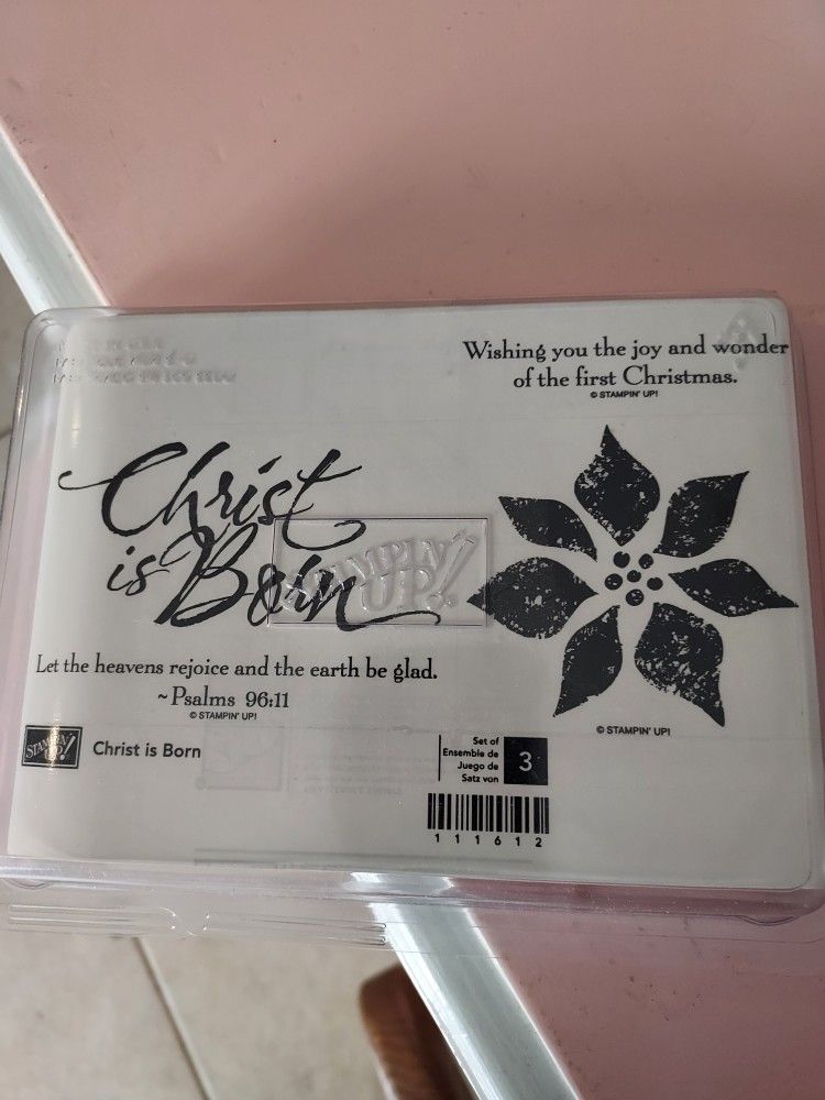 Stampin' Up Christ Is Born Stamp Set New