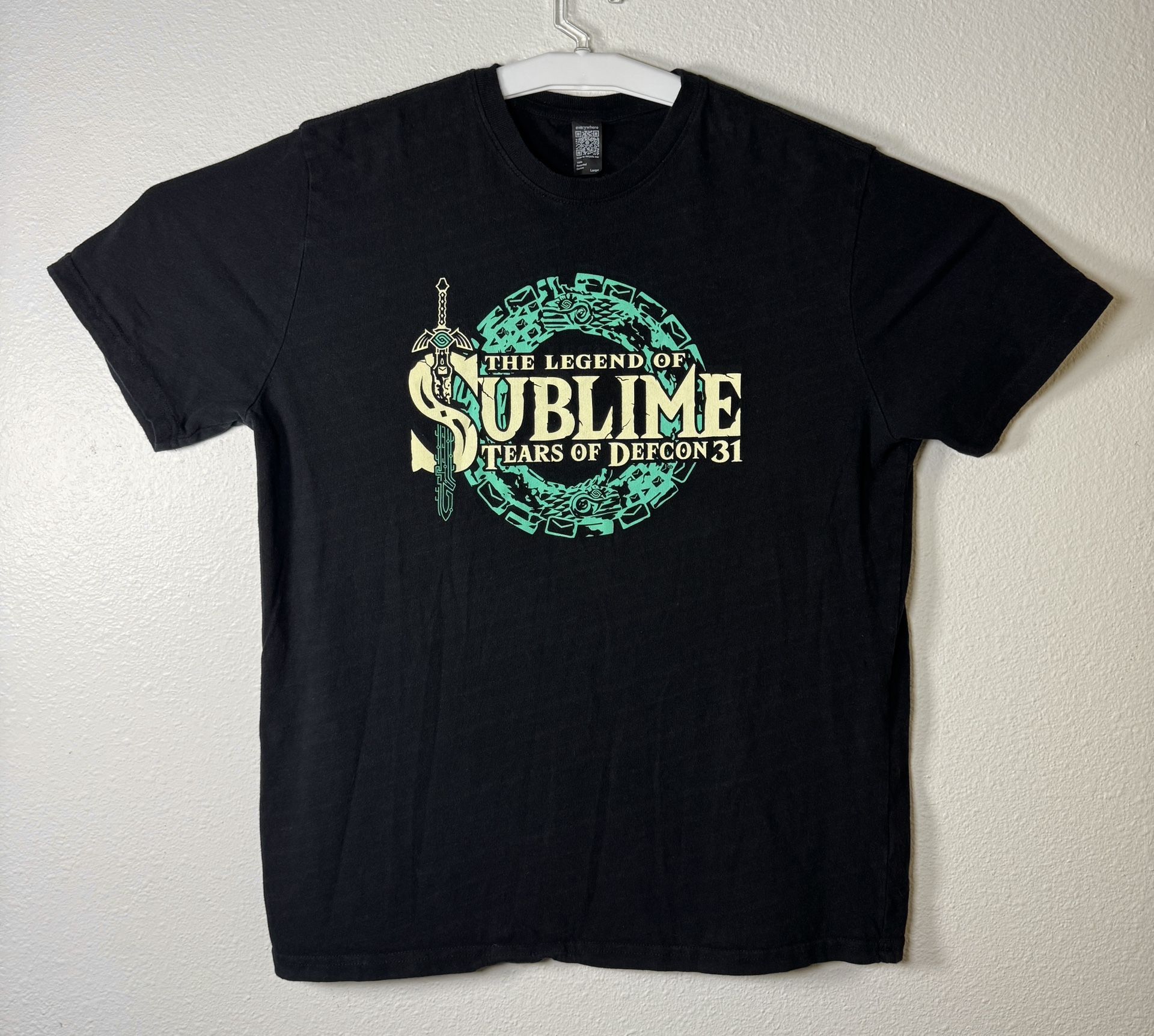 The Legend of Sublime Tears of Defcon 31 Shirt Large Black