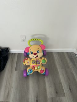 Baby girl walker aid