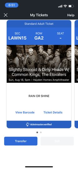 Slightly Stoopid and Dirty Heads Tickets at Hayden Homes Ampitheater 8/18