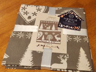 Stof France Laura Lancelle Dish Towels Set of 3 Provence Gray & White Cotton NEW