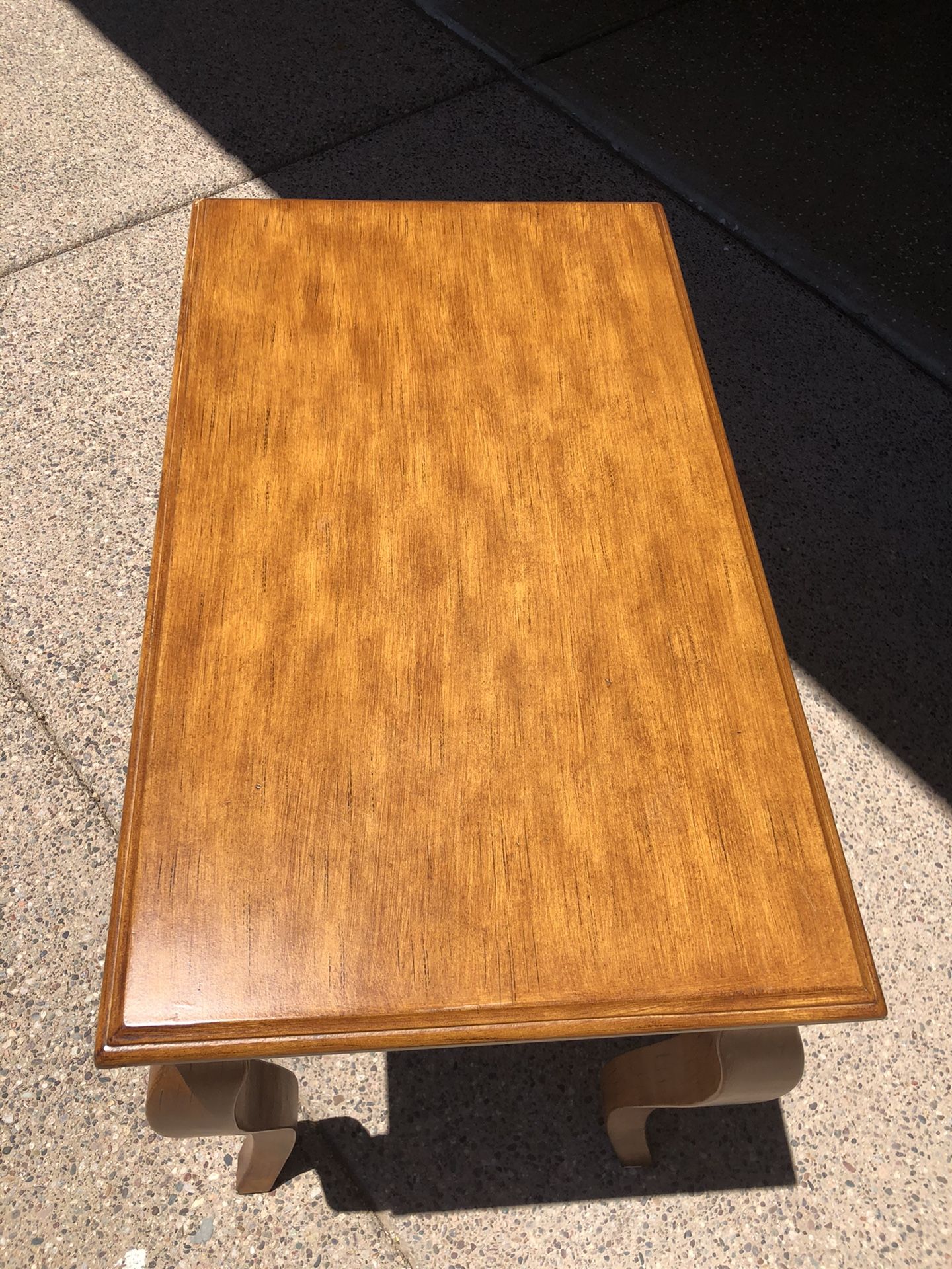 Light oak side table