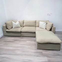 Beige Cloud Sectional (Brand New In Box)