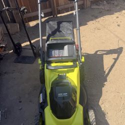 Shop RYOBI 40V HP Brushless 20 in. Cordless Battery Walk Behind Push Lawn Mower with 4.0 Ah Battery