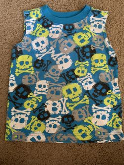 Skull tank top 4T