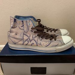 Size 13 custom converse shoes