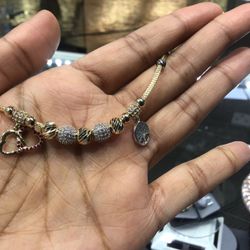 10k Gold With CZ  Cute Bracelet On Special