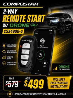 Compustar Remote Start w/drone GPS Tracking