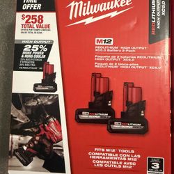 Milwaukee M12 12-Volt Lithium-Ion XC High Output 5.0 Ah Battery Pack