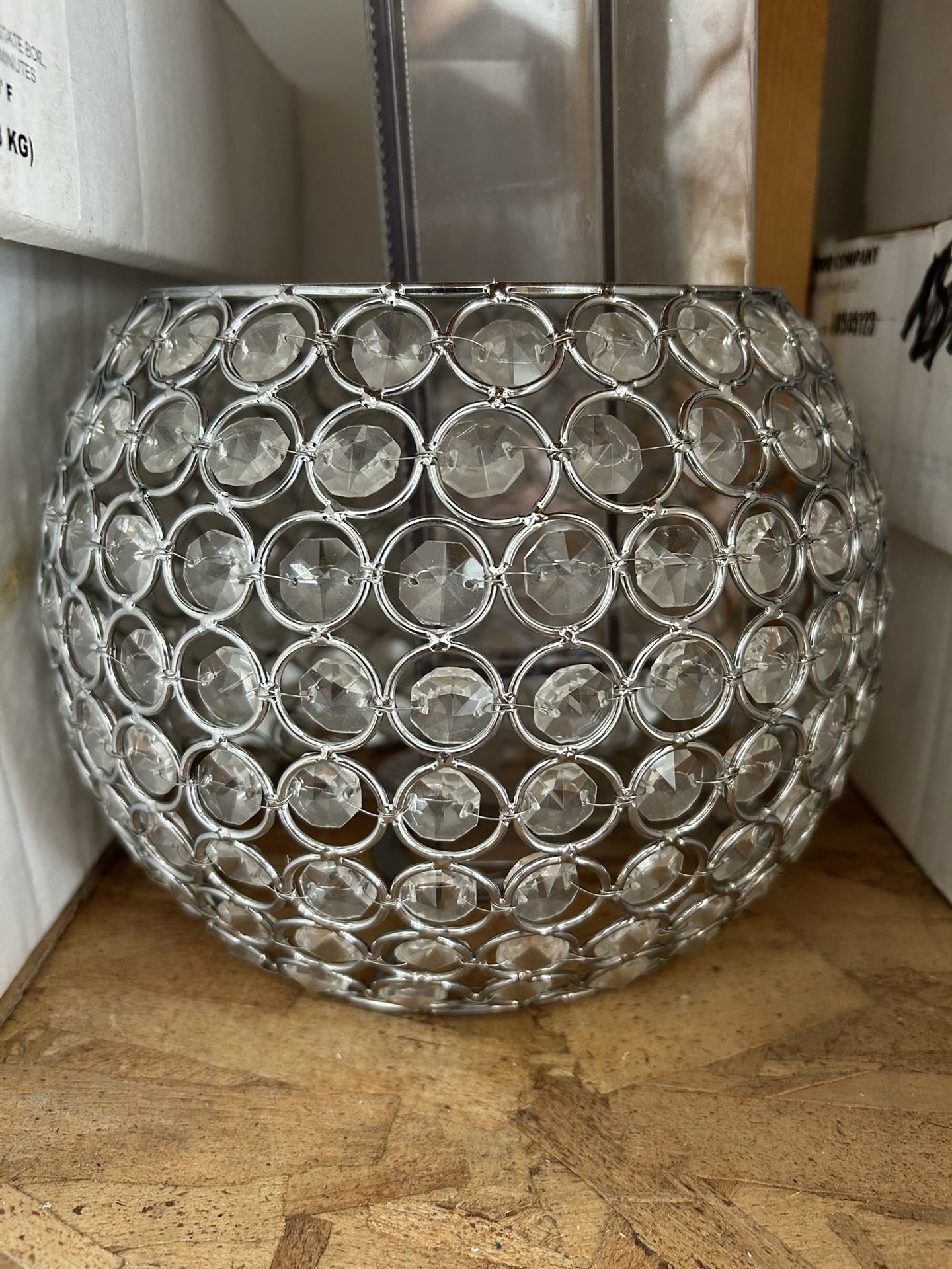 HMVPL Crystal Ceiling Light Modern Semi Flush Mount Pendant Lighting Fixture