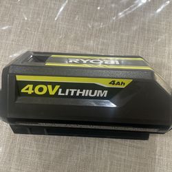 Ryobi 40V 4 Ah new battery works great!