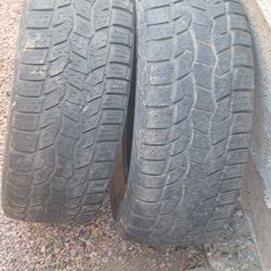 265 60R18 1 Pair Used Tires,unknown Age,1/2 Tread Good Spares. 35th Ave And McDowell Phx 