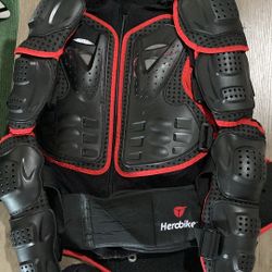 Motorcycle Armor Size M Red