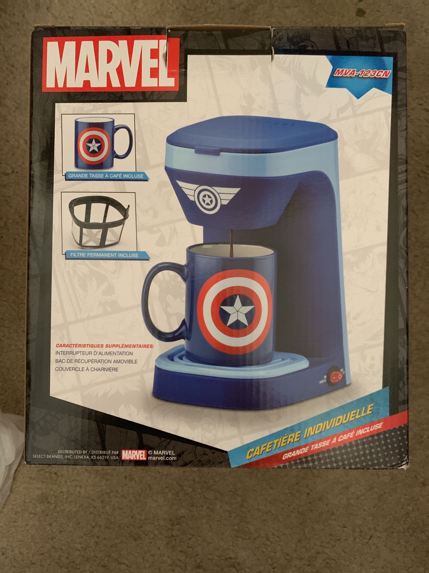 Marvel captain America coffee maker