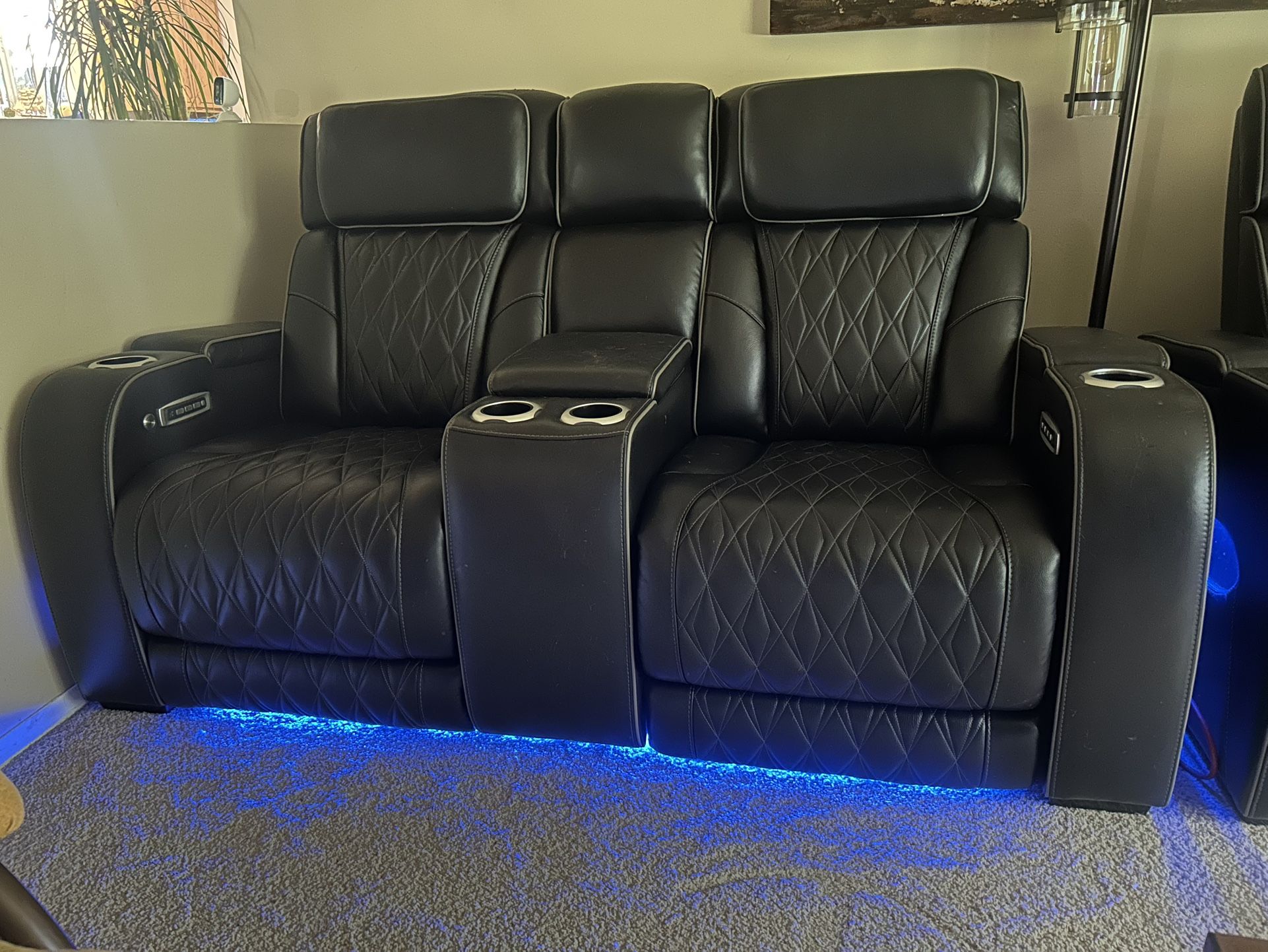 Luxury leather Couch & loveseat