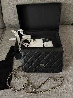 NEW Must See…. Authentic Chanel Chain Bag Leather Wallet on Chain $4100