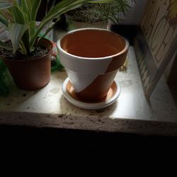 Small Hand Painted Pot