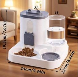 3 Brand New 2-in-1 Pet Waterer/Feeder